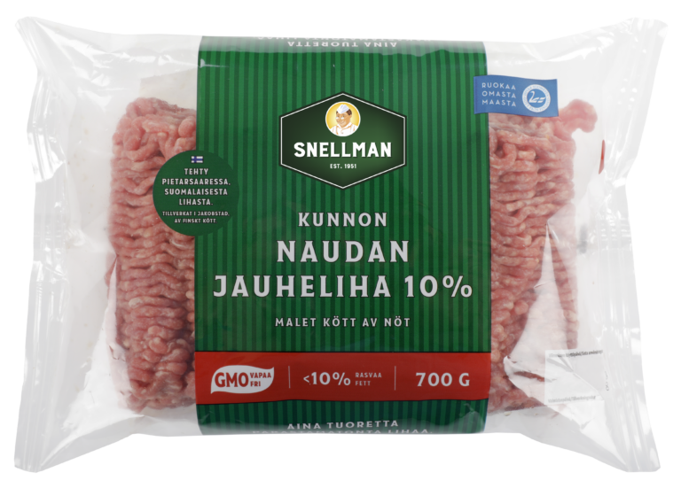 Kunnon naudan jauheliha 10 % 700 g | Snellmanin tuotteet