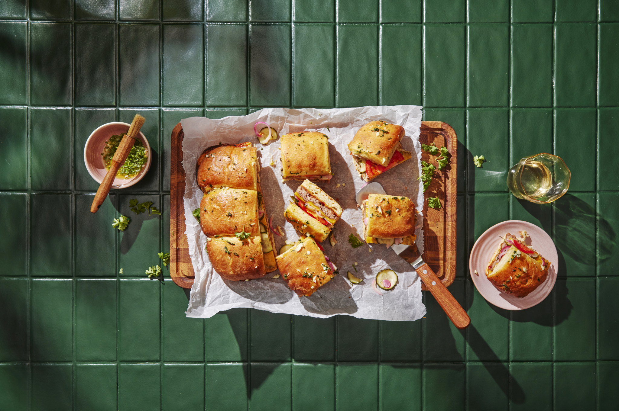 Sliders på grillen