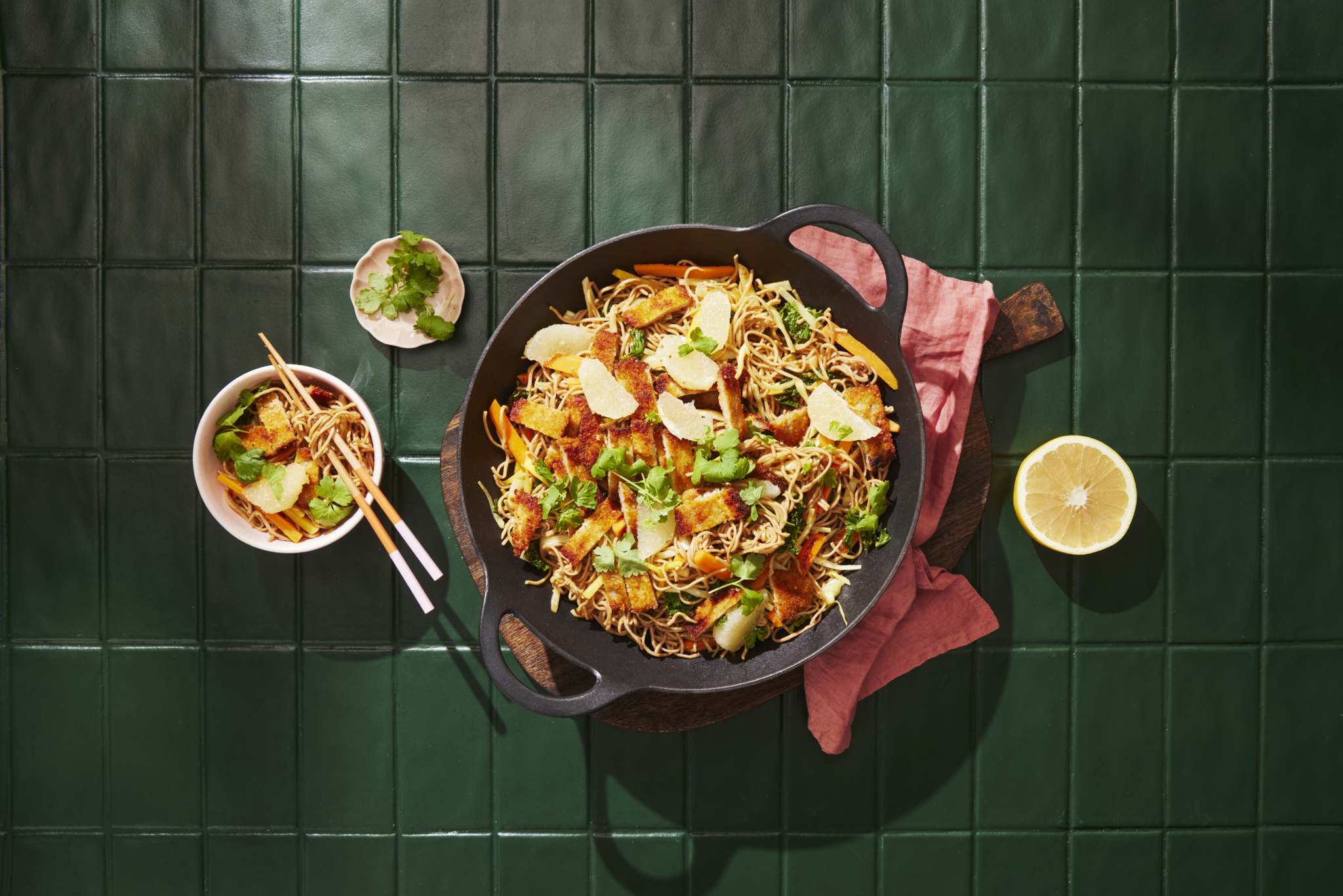 Krispig wok av lantgris