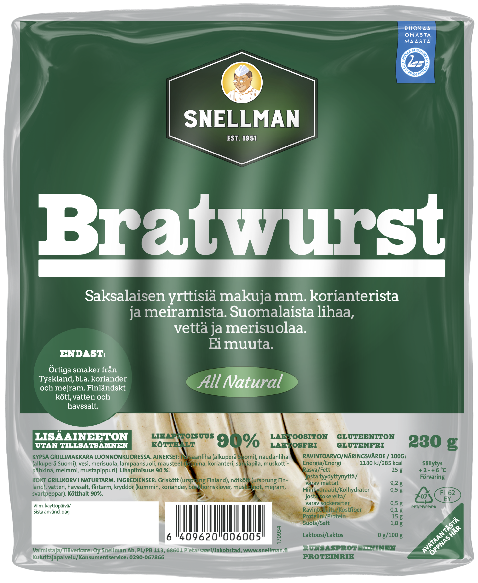 All Natural Bratwurst 3
