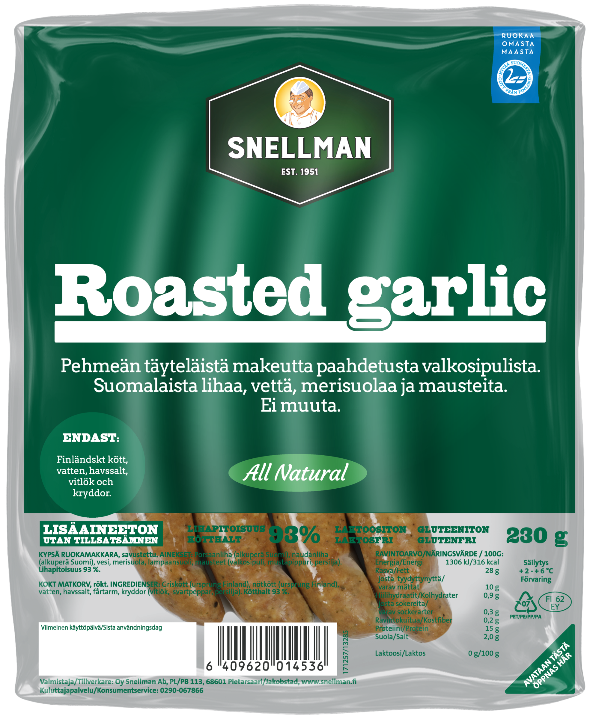 All Natural Roasted Garlic