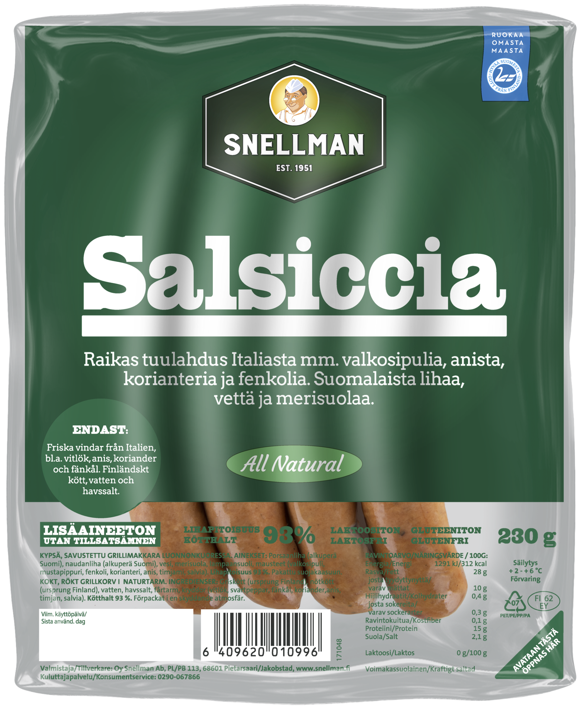 All Natural Salsiccia